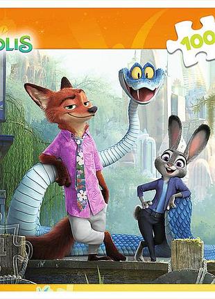 Пазл таємниці зверополіса 100 елементів trefl 2