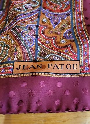 Винтажный шелковый платок косынка jean patou
