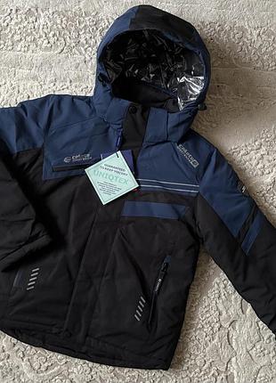 Зимова мембранна термо куртка на хлопчика 146-170