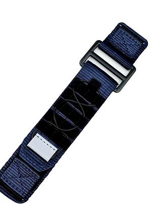 Ремінець для годинника nylon pro blue 22 мм