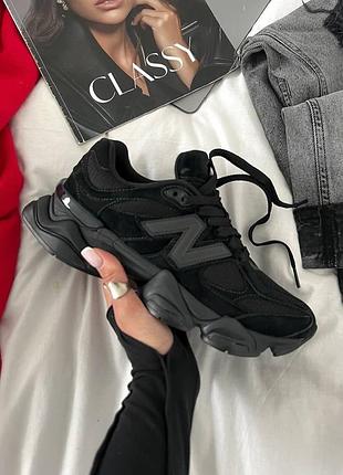 Кроссовки new balance 9060 full black