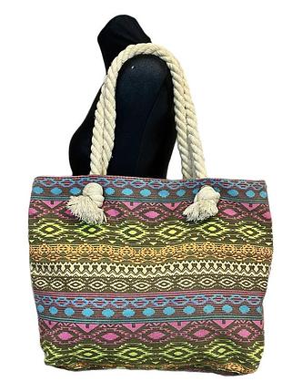 Винтажная тканная пляжная сумка-шоппер vintage 2000s y2k