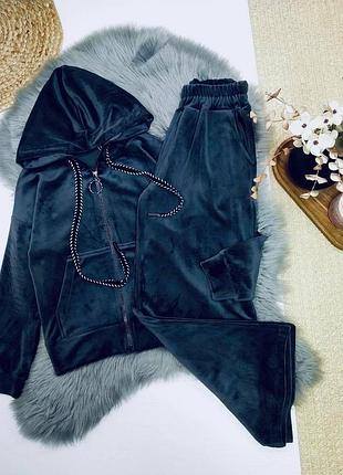 Костюм велюр на дівчинку