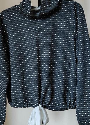 Серый худи в горошек only