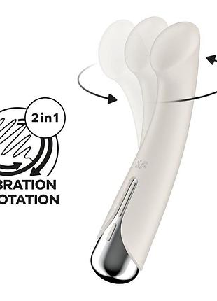 Вібратор з ротацією satisfyer spinning g-spot 1 beige love&gifts