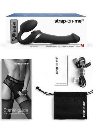 Безременной вибрострапон strap-on-me multi orgasm black xl 7