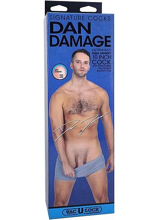 Фалоімітатор doc johnson signature cocks dan damage 10 inch ultraskyn 5