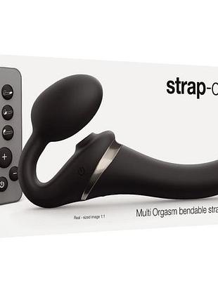 Безремінний вібрострапон strap-on-me multi orgasm black s 8