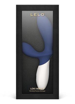 Массажер простаты lelo loki wave 2 base blue 3