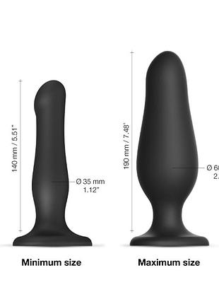 Надувной фаллоимитатор strap-on-me inflatable dildo plug noir love&gifts 6