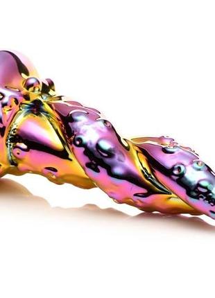 Фаллоимитатор creature cocks enchanting rainbow glass dildo 2