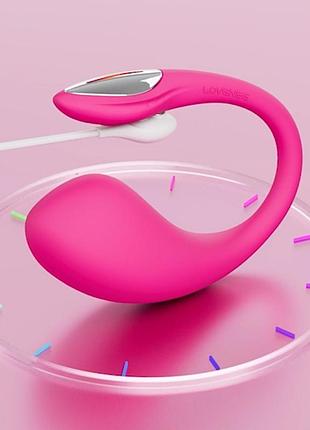 Смарт-виброяйцо с led-подсветкой lovense lush 4 розовое 9