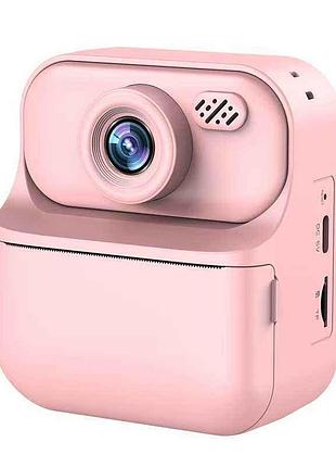Детский фотоаппарат моментальной печати s1 pink
