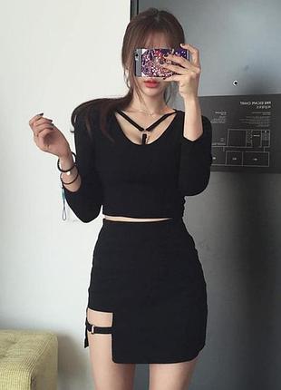 Очень крутая асимметричная юбка shein