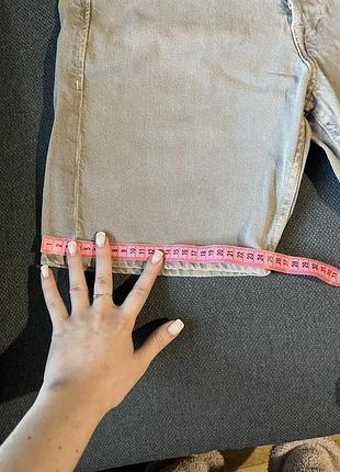 Джинсові шорти бежевого кольору 7