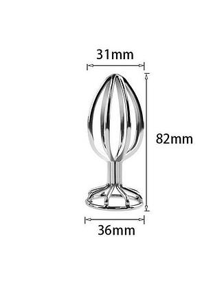 Сталевий анальний корок sexyfire m 3,1 см — анальні іграшки