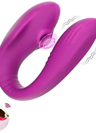 Вакуумний вібратор для пар jony 13 режимів вібрації фіолетовий