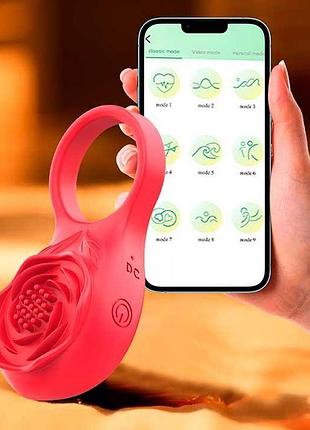 Смарт віброкольцо на пінис love spouse "троянда"