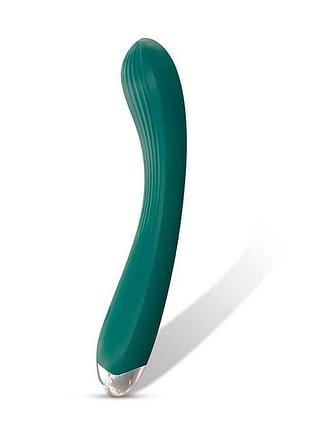 Гнучкий ребристий вібратор "melo" - зелений