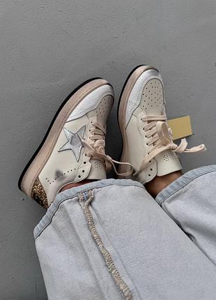 Кросівки golden goose | ggdb ballstar golden cream premium