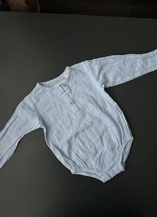 Боді-сорочка для хлопчика zara 9-12 м.