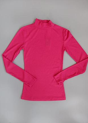 Базовий рожевий гольф в рубчик