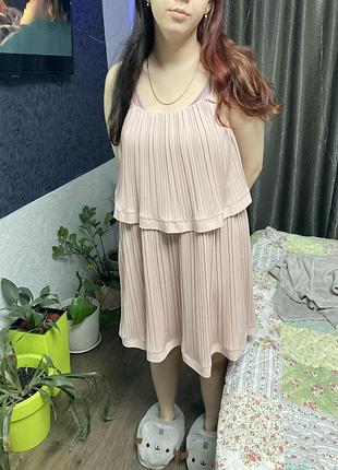 Романтична 🥰 сукня пудра р 46/48 river island ривер айленд