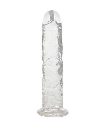 Фаллоімітатор гелевий з присоскою для вагінальної стимуляції 22 см