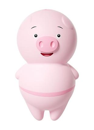 Вибратор-свинка 'язык' стимуляция клитора и сосков usb розовый k000324