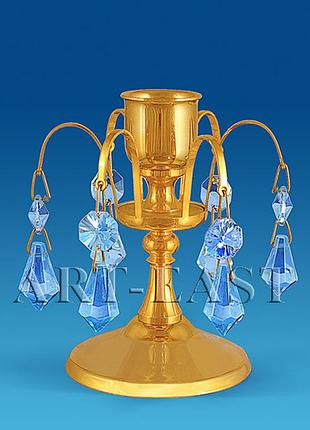 Подсвечник crystocraft с кристаллами swarovski 9х6 см 160745