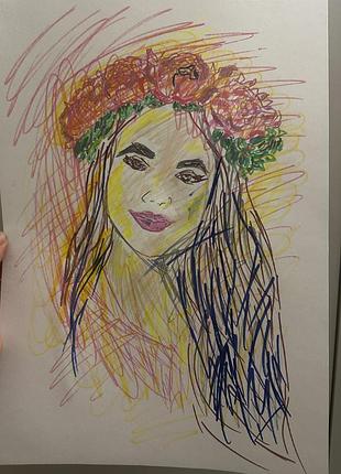 Airdrop candy girl картина 29,7 x 42,0 см для кафе, баров и т.д.