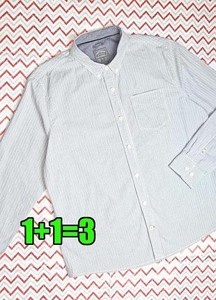 1+1=3 стильна сорочка оксфорд в ніжну смужку fat face clsssic fit, розмір 50 - 52