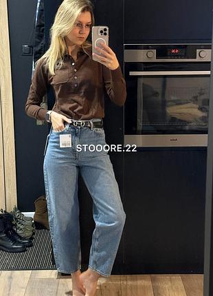 Блакитні прямі джинси cos - розмір 26