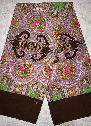 Oilily жіночий вінтажний шарф шалик бохо пейслі