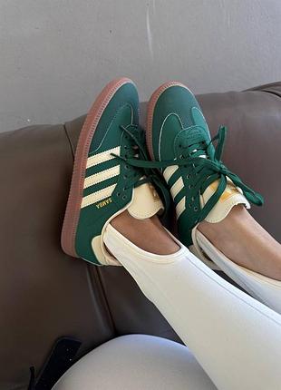 Женские кроссовки adidas samba | « collegiate green» premium (7)