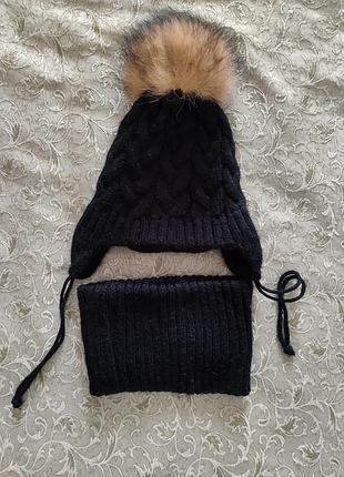 Зимова шапка на флісі