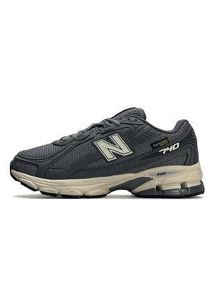 Чоловічі зимові кросівки new balance 740 gtx grey beige