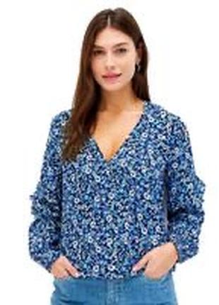 Жіноча бавовняна блузка gap у квітковий принт s 36 usa 🇺🇸