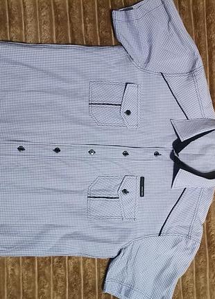 Рубашка мужская в клетку