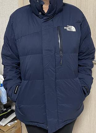 Куртка чоловіча зимова the north face l л синя пухова