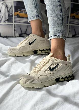 Женские кроссовки nike air zoom x stussy spiridon cage 2 «fossil’