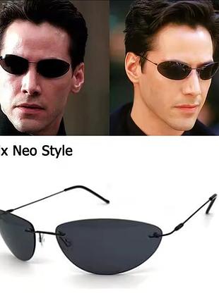 Очки матрица, очки тренити, нео очки, карнавальные очки