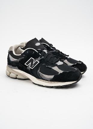 Кроссовки new balance 2002r protection pack черные серые размер 39