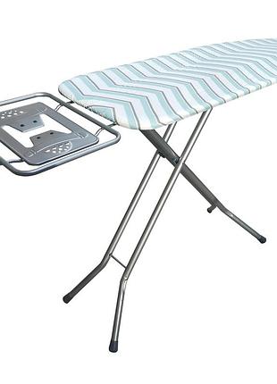 Дошка для прасування casa si elegance 125x41 grey/blue zigzag (cs93589g)