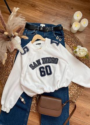 Стильный свитшот, байка, кофта zara в составе хлопок