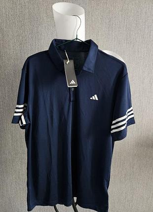 Оригінальне чоловіче поло adidas golf, спортивна футболка adidas, футболка з воротніком