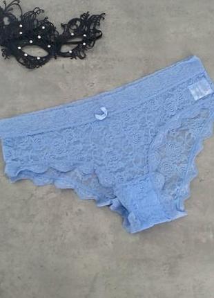 Голубые кружевные трусики my essentials