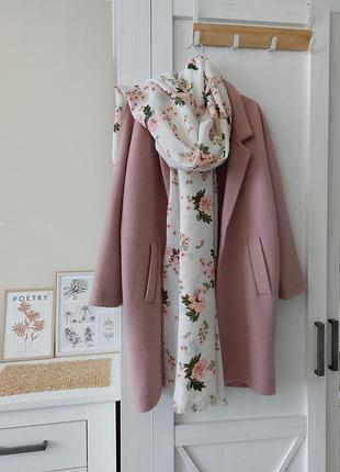 Набір,  мохерове пальто і шарф