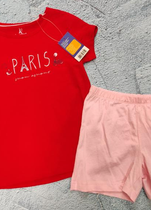 Коттоновая пижама для девочки на рост 104 см