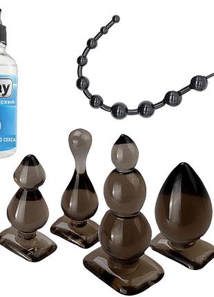Анальный набор для анального секса, набор разных анальных пробок,секс игрушки, анальные игрушки,пробки анал